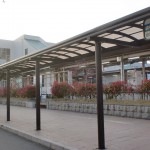 ＪＲ筑前前原駅と昭和バスの前原駅北口バス停の画像
