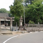 津留神社本殿前の右カーブ（天草・新合地区）の画像