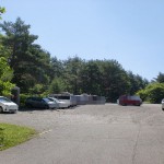 観音平の登山口前の駐車場の画像