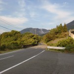 高速由布岳バス停から県道616号線に出たところの画像