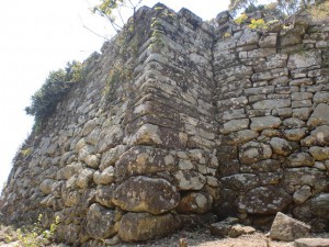 金田城跡（城山）の「一の城戸」の画像