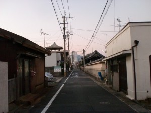 長崎街道（大里宿・西生寺前付近）の画像
