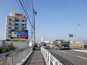 長崎街道の高浜橋近くの国道199号線の画像