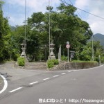 比叡神社参道入口前の分岐