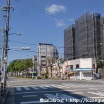 神戸文学館前の交差点