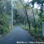 塩尾寺の手前の林道