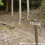 白倉山の匠の村側登山口に設置してある道標