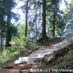 羽黒三田神社の本殿前の階段
