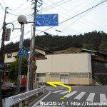 雨沢バス停横のＴ字路から大仁田方面に進む
