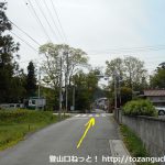 東武竹沢駅からの車道が国道254号線と交差する信号