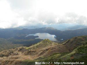 燧ケ岳山頂から見下ろす尾瀬沼