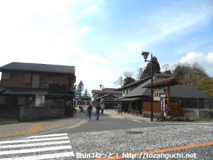箱根関所跡の古い町並み