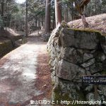 檜峯神社の登山コースの入口