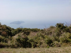 湯川山頂から望む玄界灘の画像