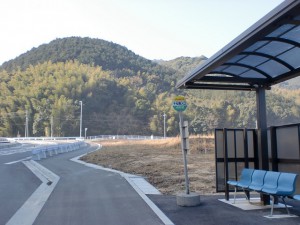 千石峡入口バス停の画像