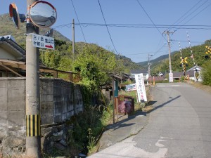 清祀殿手前にある踏切（福岡県香春町）の画像