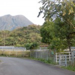 高速由布岳バス停の出口（入口）の画像