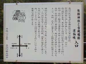 熊群神社の案内板（大分県由布市）の画像