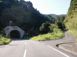 直入庄内区域農道の永慶寺トンネルから冠山登山口に入る林道の入口の画像