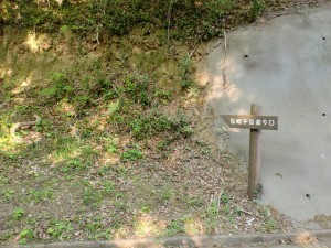 烏帽子岳の登山道入口（神話の里自然公園の近く）の画像
