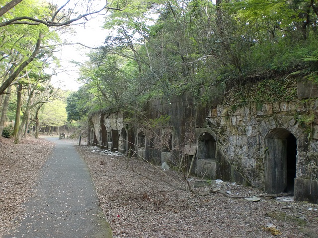 上見坂堡塁の兵舎跡の画像