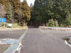 林道平野永山線と広域基幹林道荒川天川線の出合の画像