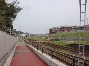 夫婦石駅（松浦鉄道）横の踏切（歩道）の画像