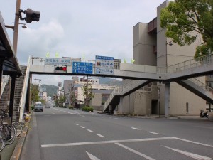 宇和島バスセンター前の交差点の画像