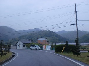 田野々バス停の50ｍほど先の左カーブ地点の画像