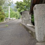 箸蔵街道の登り口（箸蔵駅側）の画像