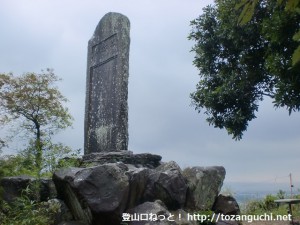 猿坂峠の石碑