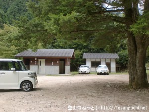 可部山・堂床山の第一キャンプ場登山口の駐車場