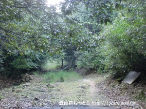 鎌倉寺山の牛岩登山口（林道終点）