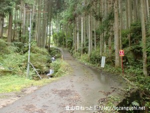 大峠（経ガ塚山）に向かう林道