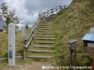 釈迦ヶ岳・大日岳の旭新登山口から見る登山道