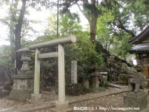品川神社の富士塚