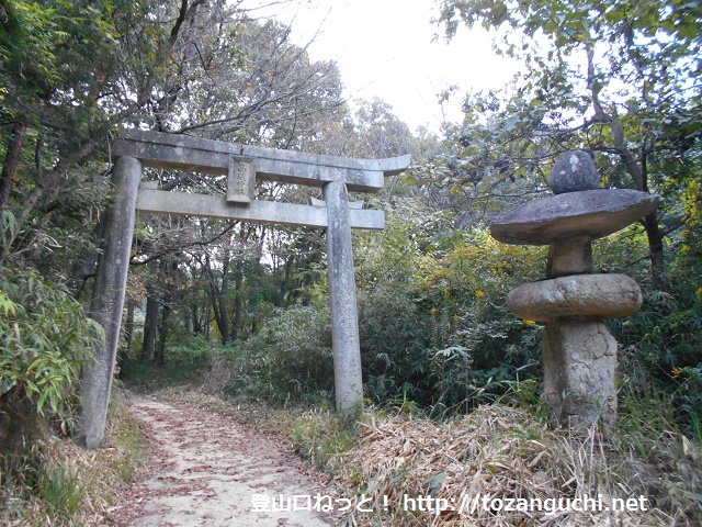 高蔵神社の参道の鳥居